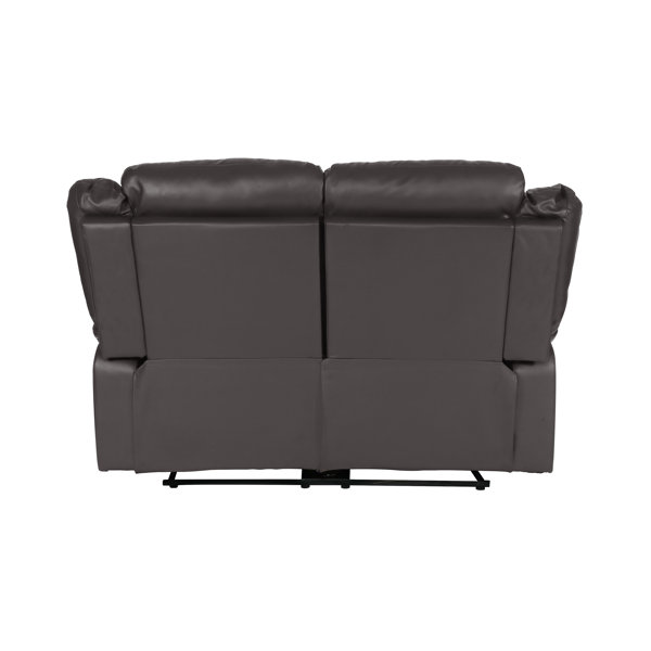 Red Barrel Studio® Jianyu 62'' Vegan Leather Reclining Loveseat & Reviews Wayfair